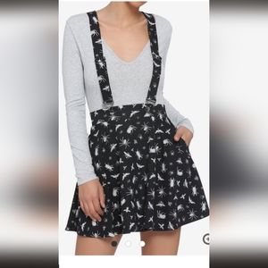 Black & White Bugs Suspender Skirt